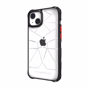 Element Special Ops X5 dėklas, skirtas iPhone 14, su Mil-Spec apsauga nuo smūgių, „Clear / Black“ spalvų derinys