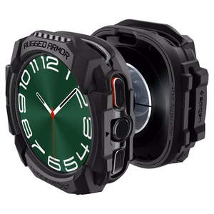 Spigen Rugged Armor dėklas Samsung Galaxy Watch Ultra (47mm) - matinė juoda