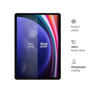Apsauginis stiklas mėlynas - SAMSUNG Galaxy Tab А9+ 11" Wi-Fi SM-X210/X215