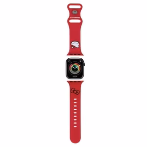 Hello Kitty silikoninis Kitty Head dirželis Apple Watch 38/40/41mm - raudonas