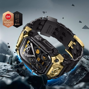 Supcase Unicorn Beetle Ore dėklas Apple Watch 10/11 46mm juodas ir auksinis