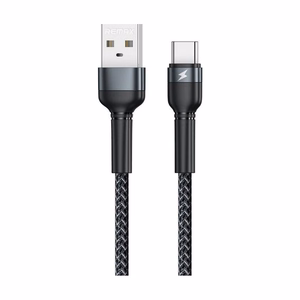 Кабель Remax RC-124a USB-A на USB-C 1.0m чёрный