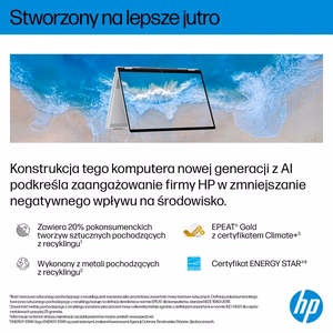 HP OmniBook X Flip 16-as0003nw Ultra 7 258V 16.0" 3K Touch OLED IPS 120Hz 32GB LPDDR5X SSD 1TB Arc 140V Win11 sidabrinis nešiojamas kompiuteris