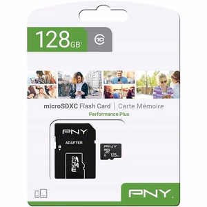 PNY Performance Plus 128 GB MicroSDXC Class 10 карта памяти (P-SDU12810PPL-GE)