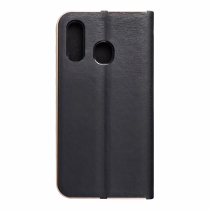 Flip case for Samsung A40 Luna Book Gold black