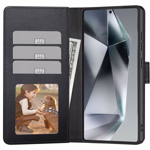 Tech-Protect Piniginės dėklas telefonui Motorola Moto G15 / G15 Power - Juodas