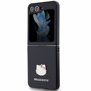 Hello Kitty Metal Logo Kitty Head чехол для Samsung Galaxy Z Flip 5 - чёрный