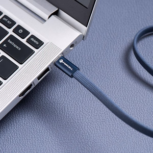 Кабель USB-C — USB-C Forcell F-Energy QC4.0 PD 5A 100W Cafule Flat 1,2 м CCFN23 тёмно-синий