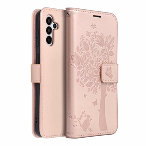 Чехол-книжка MEZZO для SAMSUNG A13 5G / A04S дерево розовое золото