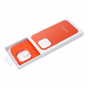 Dėklas Leather Mag Cover (MagSafe) skirtas iPhone 16 Plus raudonas