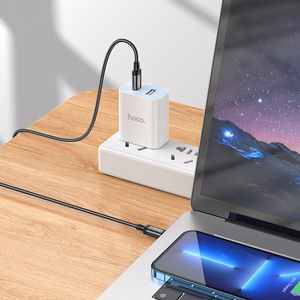 Кабель USB C to USB C Hoco 3A 60W 2 m X89 черный