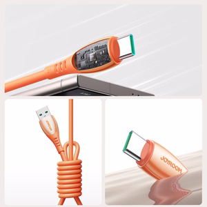 Joyroom S-A59 Vibrant Series 3A кабель USB-A — USB-C 1.2м оранжевый