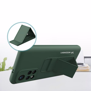 Силиконовый чехол Wozinsky Kickstand Case с подставкой для Xiaomi Redmi Note 11S / Note 11, черный