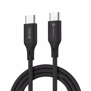 Кабель USB C to USB C Forcell F-Energy QC4.0 PD 5A 100W Silicone 1 m C347 чёрный