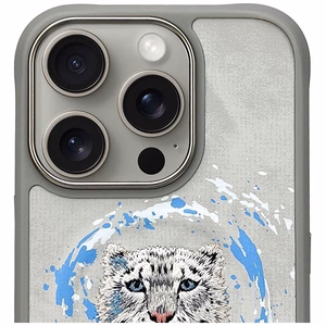 Nimmy Pantera magnetinis dėklas telefonui iPhone 16 Pro Max - pilkas