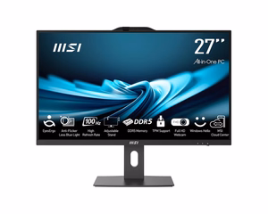 MSI AIO PRO AP272P 14M-886XEU i7-14700 27" IPS LED FHD nesensorinis matinis ekranas, 16GB, SSD 1TB M.2, AX211 WiFi 6E, be OS, juodas