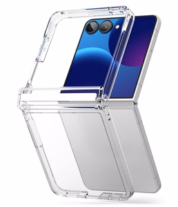 Ringke Fusion Flap dėklas, skirtas Samsung Galaxy Z Flip 8 – skaidrus