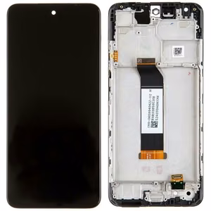 LCD screen Xiaomi Redmi Note 10 5G/Redmi Note 10T 5G/Poco M3 Pro 5G with touch screen and frame Black original (service pack)