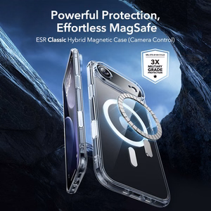 ESR Classic Hybrid MagSafe + grūdinto stiklo rinkinys iPhone 17 Air - skaidrus