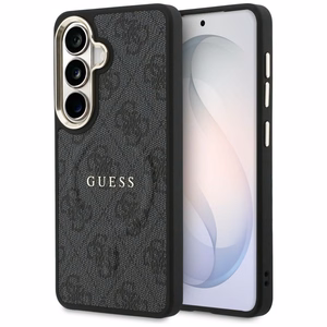 Dėklas Guess PU Leather 4G Gold Frame Magnetic Samsung S942 S26 juodas