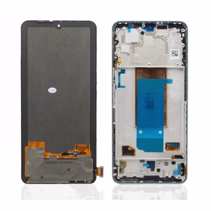 LCD-дисплей совместимый с Xiaomi Poco F4 с рамкой / туманность зелёный / HQ
