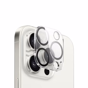 Crong Lens Shield apsauginis kamerų lęšių stiklas, skirtas iPhone 15 Pro / 15 Pro Max