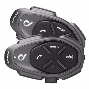 Interphone TOUR HD motociklo interfonas 1500 m 2 vnt. juodas