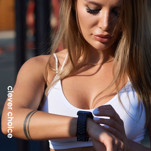 Crong Duo Sport dirželis, skirtas Apple Watch 38 / 40 / 41 / 42 mm, juodas ir žaliųjų citrinų spalvos