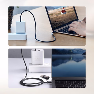 Ugreen US286 кабель USB-C — USB-C PD QC 3A 480Mb/s 2м — чёрный