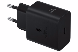 Sieninis įkroviklis Samsung EP-T4511XBEGEU 45W su USB-C į USB-C kabeliu 1.8 m, juodas