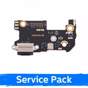 Charging Port Compatible with Xiaomi Mi 8 with flex / silver (Service Pack)