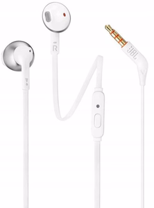 JBL T205 laidinės įstatomos ausinės baltas