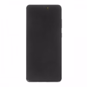 LCD Ekranas su rėmeliu Samsung G985 S20 Plus / Cosmic Grey / (Atnaujintas: Telemax) (Nudegę ikonos baltame fone)