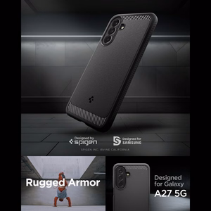 Spigen Rugged Armor Case for Samsung Galaxy A27 5G - Matte Black