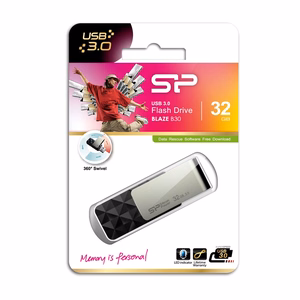 Silicon Power Blaze B30 USB atmintinė 32 GB USB Type-A 3.0 (3.1 Gen 1) juoda