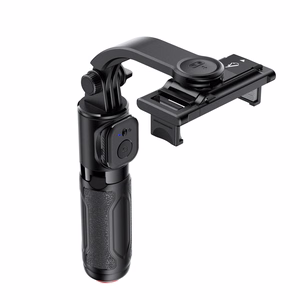 Acefast E42 asmenukių lazda su automatiniu trikoju ir Bluetooth nuotolinio valdymo pulteliu 63 cm - juoda
