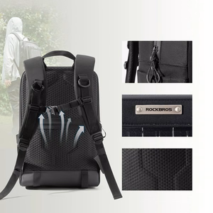 Rockbros H51 Cycling Backpack with Solar Panel - Black