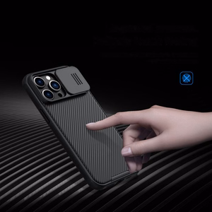 Dėklas Nillkin CamShield Pro Apple iPhone 14 Pro Max mėlynas