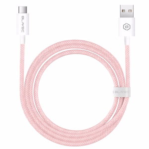 Blavec Кабель Candy плетёный - USB to Type C - PD 60W 3A 3 метра Apple CarPlay/Android Auto (CCA-UC3P30) розовый