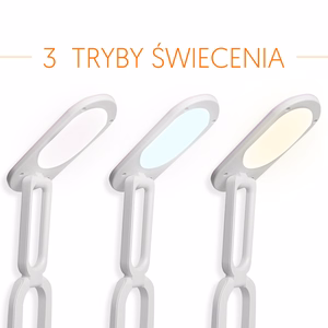 Sulankstoma LED stalinė lempa 10W, 3000/4500/6000K, 1200mAh, rožinė, LTC