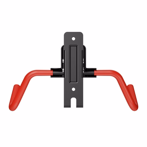 Maclean Horizontal Wall-Mounted Bike Rack, Steel, Max. Load 30 kg, Adjustable Angle, MC-172