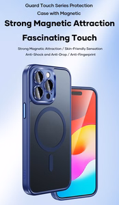 Rock Guard Touch Matte Series Magnetic Case for Iphone 15 Plus white