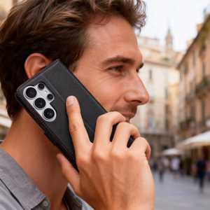 Tech-Protect Wallet чехол для Samsung Galaxy S26 Ultra чёрный красный