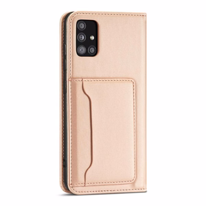 Magnet Card Case чехол для Samsung Galaxy A13 5G кошелёк-чехол с держателем для карт розовый
