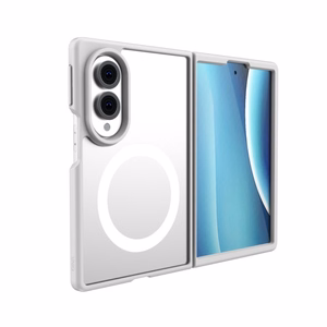 Uniq Veren AF MagClick įkrovimą palaikantis dėklas, skirtas Samsung Galaxy Z Fold 8 – spalva: balta