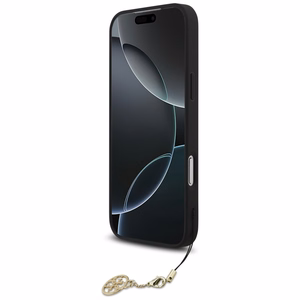 Guess 4G Charms Collection MagSafe dėklas telefonui iPhone 17 Pro Max - juodas