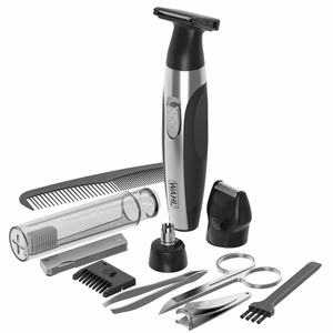 Wahl Travel Kit Deluxe Juoda, Nerūdijančiojo plieno