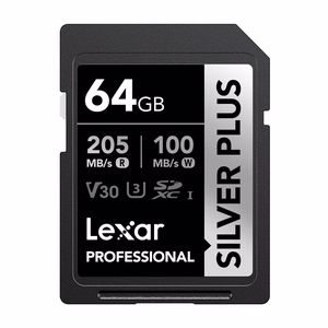 Lexar Professional SILVER PLUS SDXC 64GB memory card