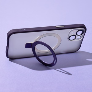 Mag Ring dėklas telefonui iPhone 13 6,1" violetinis