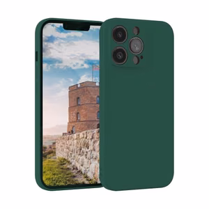 Telefono dėklas Liquid Silicone Edge Xiaomi Redmi 10C (smaragdo žalia)